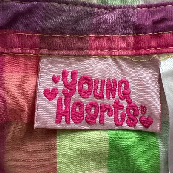 Young Hearts Girls Plaid Button Up Sleeveless Collared Tank Shorts Set Size 18M - Picture 7 of 12